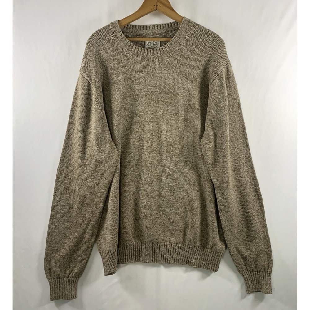 Mens Cotton Crewneck Pullover Sweater Size XXL Fisherman Preppy Heritage Outdoor